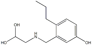 3-[(2,2-Dihydroxyethyl)aminomethyl]-4-propylphenol Struktur