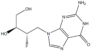 2-Amino-9-[(2S,3S)-2-fluoro-3,4-dihydroxybutyl]-1,9-dihydro-6H-purin-6-one|