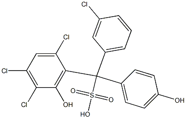 (3-Chlorophenyl)(2,4,5-trichloro-6-hydroxyphenyl)(4-hydroxyphenyl)methanesulfonic acid