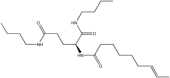 N2-(7-ノネノイル)-N1,N5-ジブチルグルタミンアミド 化学構造式