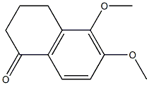 3,4-ジヒドロ-5,6-ジメトキシナフタレン-1(2H)-オン 化学構造式