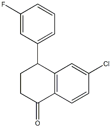 3,4-Dihydro-6-chloro-4-(3-fluorophenyl)naphthalen-1(2H)-one