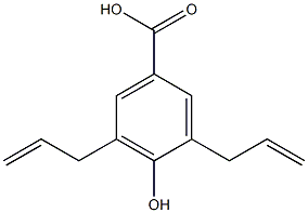 3,5-Diallyl-4-hydroxybenzoic acid Struktur