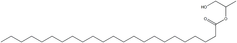 Tricosanoic acid 2-hydroxy-1-methylethyl ester Structure