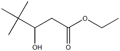 3-ヒドロキシ-4,4-ジメチル吉草酸エチル 化学構造式