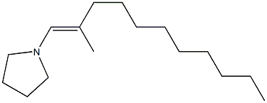 1-(2-Methyl-1-undecenyl)pyrrolidine,,结构式