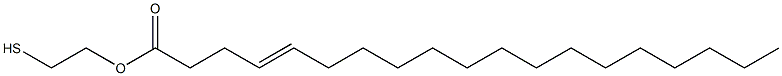 4-Nonadecenoic acid 2-mercaptoethyl ester Structure