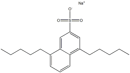 4,8-Dipentyl-2-naphthalenesulfonic acid sodium salt Struktur