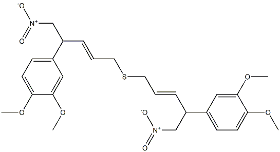 [1-(3,4-ジメトキシフェニル)-2-ニトロエチル]2-プロペニルスルフィド 化学構造式