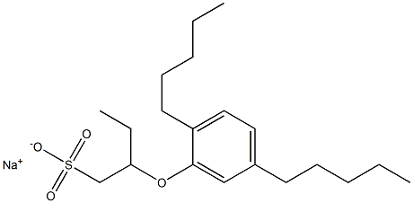 2-(2,5-Dipentylphenoxy)butane-1-sulfonic acid sodium salt