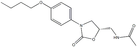 (5S)-5-Acetylaminomethyl-3-[4-butoxyphenyl]oxazolidin-2-one
