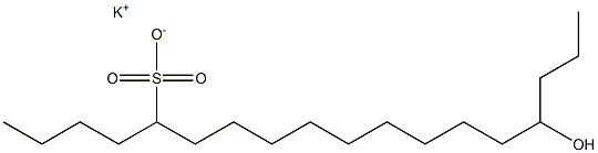 15-ヒドロキシオクタデカン-5-スルホン酸カリウム 化学構造式