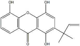4,5,8-Trihydroxy-7-(1,1-dimethylallyl)-9H-xanthene-9-one