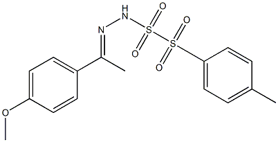 4'-Methoxyacetophenone (tosylsulfonyl)hydrazone,,结构式