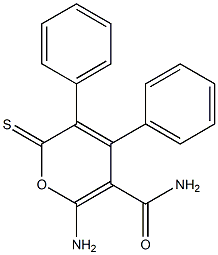  3,4-Diphenyl-2-thioxo-6-amino-2H-pyran-5-carboxamide