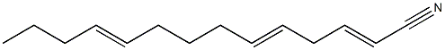 2,5,10-Tetradecatrienenitrile Structure