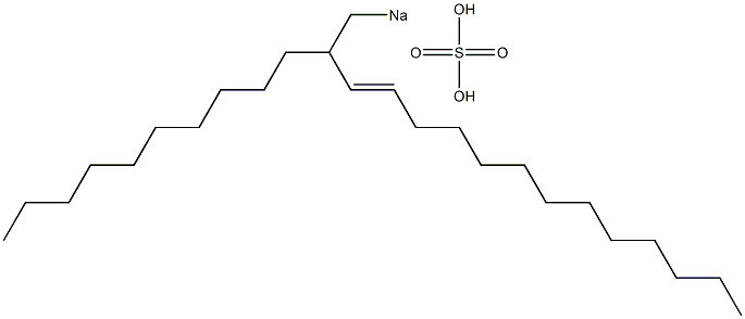 Sulfuric acid 2-decyl-3-pentadecenyl=sodium ester salt Struktur