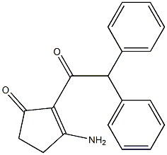 3-Amino-2-(diphenylacetyl)-2-cyclopenten-1-one