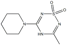 5-Piperidino-3-methyl-4H-1,2,4,6-thiatriazine 1,1-dioxide 结构式