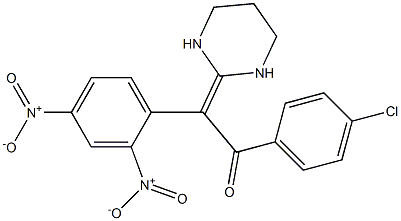 2-[(2,4-Dinitrophenyl)(4-chlorobenzoyl)methylene]hexahydropyrimidine