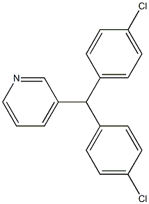 3-[Bis(4-chlorophenyl)methyl]pyridine Structure