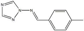1-(p-Methylbenzylideneamino)-1H-1,2,4-triazole 结构式