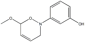 3-[(3,6-Dihydro-6-methoxy-2H-1,2-oxazin)-2-yl]phenol,,结构式