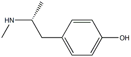 (1R)-N,1-Dimethyl-2-(4-hydroxyphenyl)ethanamine,,结构式