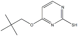 4-(2,2-ジメチルプロピルオキシ)ピリミジン-2-チオール 化学構造式