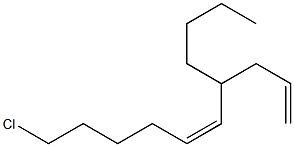 (5Z)-4-Butyl-10-chloro-1,5-decadiene 结构式