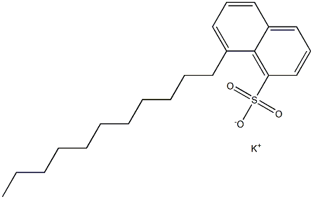 8-Undecyl-1-naphthalenesulfonic acid potassium salt,,结构式