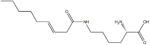 N6-(3-ノネノイル)リシン 化学構造式