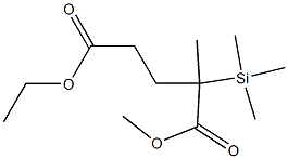 2-Methyl-2-(trimethylsilyl)pentanedioic acid 1-methyl 5-ethyl ester