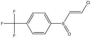 [(E)-2-Chloroethenyl](4-trifluoromethylphenyl) sulfoxide Structure