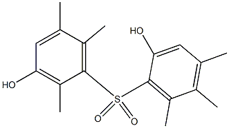 2,3'-Dihydroxy-2',4,5,5',6,6'-hexamethyl[sulfonylbisbenzene],,结构式