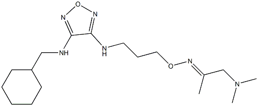 1-Dimethylamino-2-propanone O-[3-[[4-[(cyclohexylmethyl)amino]furazan-3-yl]amino]propyl]oxime