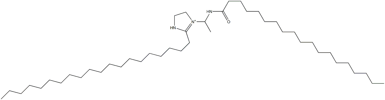 2-イコシル-1-[1-(ノナデカノイルアミノ)エチル]-1-イミダゾリン-1-イウム 化学構造式