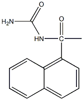(1-ナフチルアセチル)尿素 化学構造式