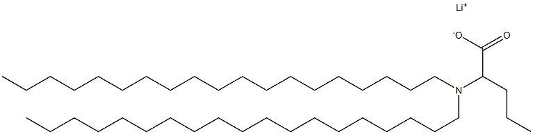 2-(Dinonadecylamino)valeric acid lithium salt 结构式