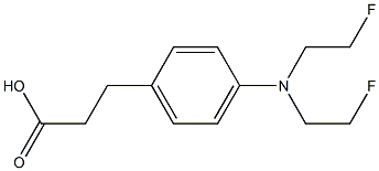  3-[p-[Bis(2-fluoroethyl)amino]phenyl]propanoic acid