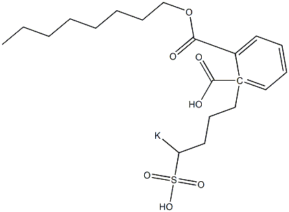 Phthalic acid 1-octyl 2-(4-potassiosulfobutyl) ester Struktur