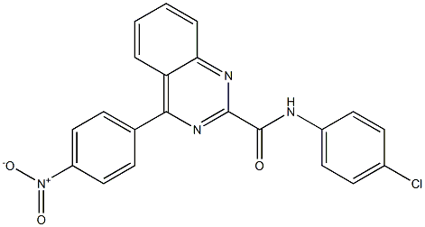N-(4-Chlorophenyl)-4-(4-nitrophenyl)quinazoline-2-carboxamide Struktur