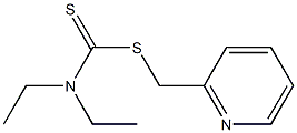 Diethyldithiocarbamic acid 2-pyridylmethyl ester,,结构式