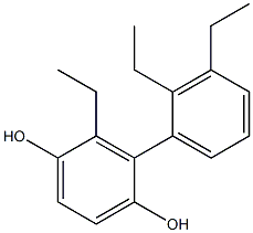 2-Ethyl-3-(2,3-diethylphenyl)benzene-1,4-diol Structure