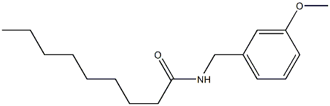 N-(m-Methoxybenzyl)nonanamide Structure