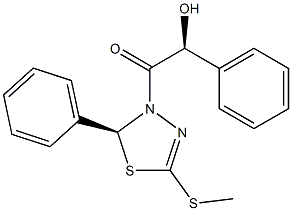  (2S)-2,3-Dihydro-5-(methylthio)-3-[(2S)-2-hydroxy-2-phenylacetyl]-2-(phenyl)-1,3,4-thiadiazole