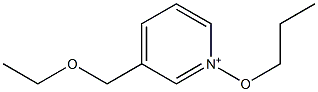 3-(Ethoxymethyl)-1-propoxypyridinium,,结构式
