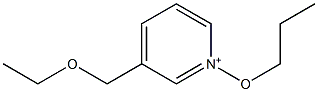 3-(Ethoxymethyl)-1-propoxypyridinium Struktur