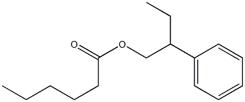 Hexanoic acid 2-phenylbutyl ester,,结构式