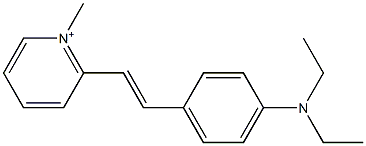 1-Methyl-2-[4-(diethylamino)styryl]pyridinium 结构式